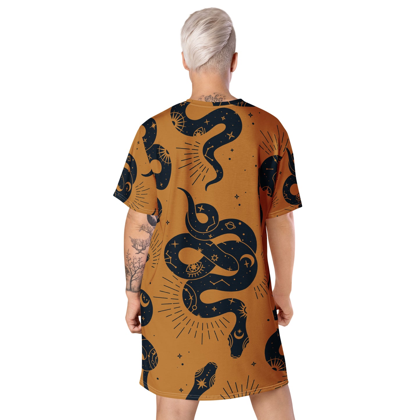 Snake T-shirt dress