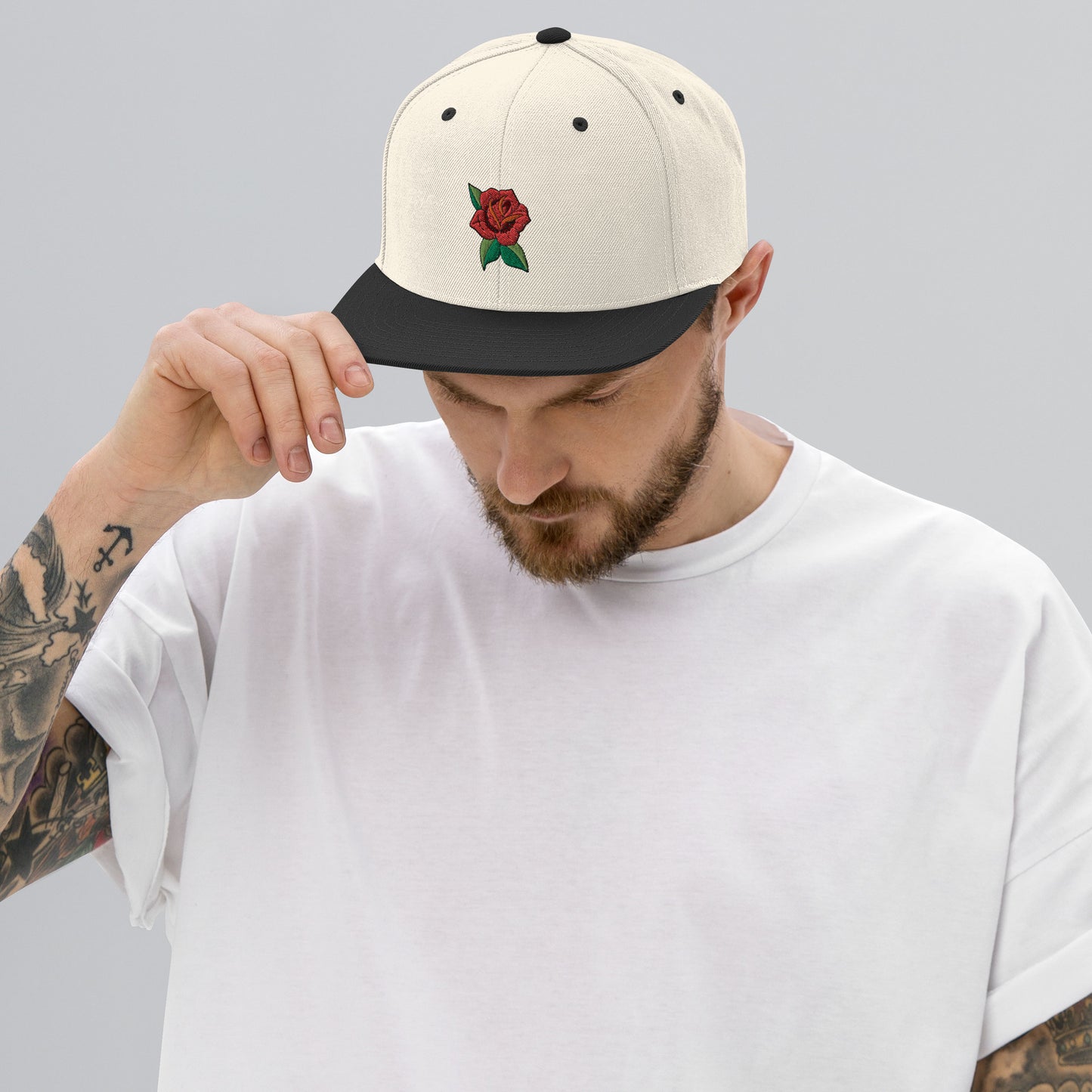 Neo rose embroidered Snapback