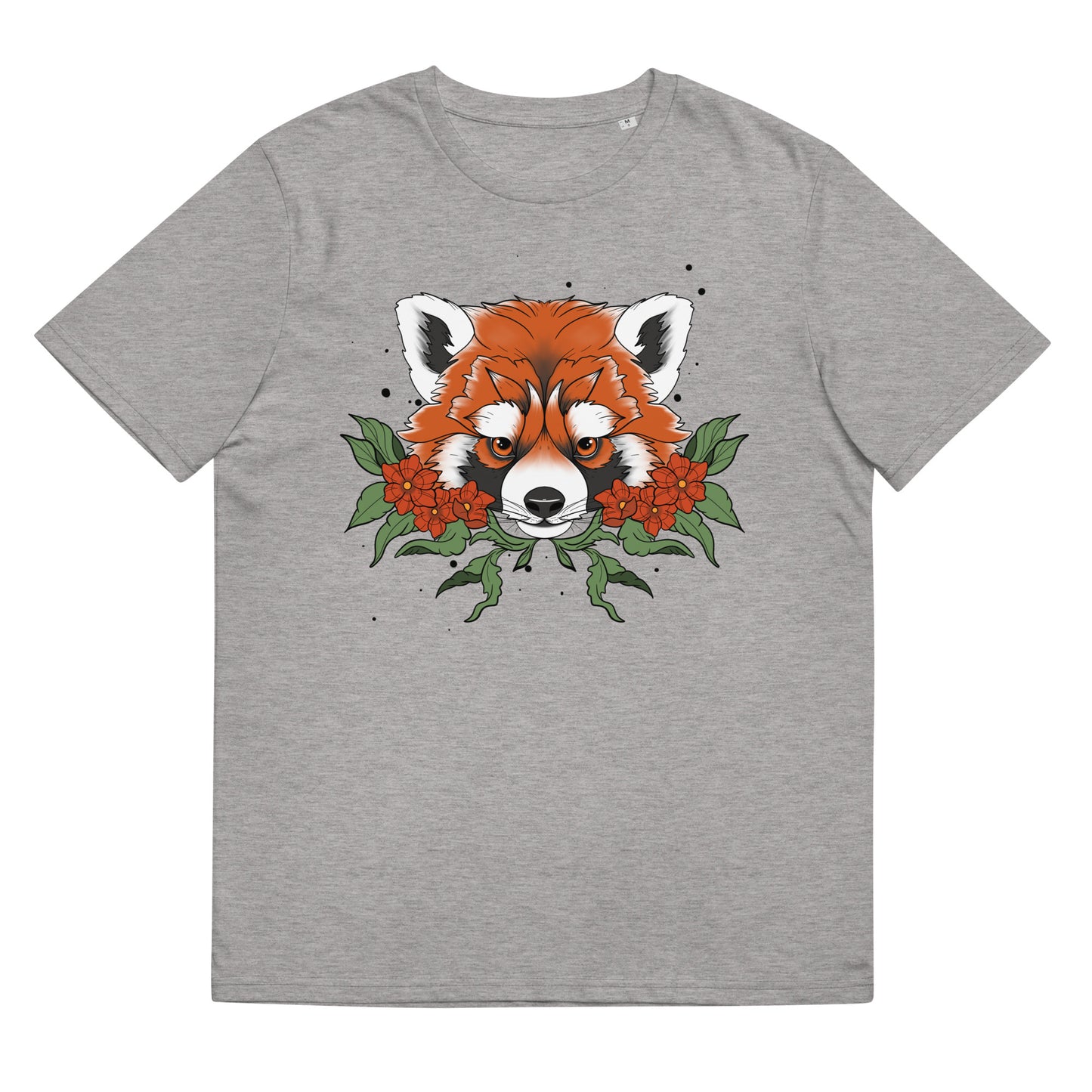 Unisex Neo red panda organic cotton t-shirt