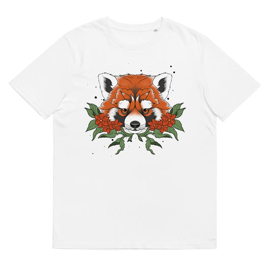 Unisex Neo red panda organic cotton t-shirt